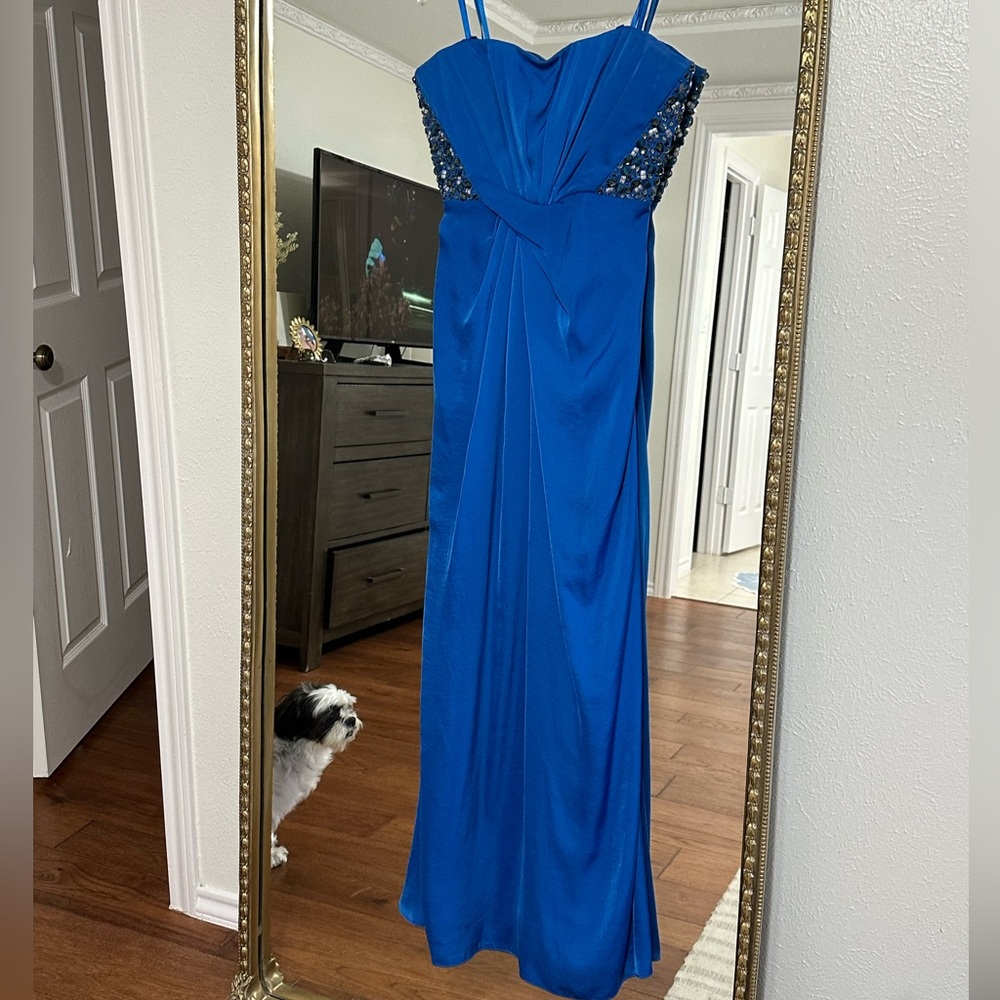 BCBG Maxazaria silky beaded dress size 4